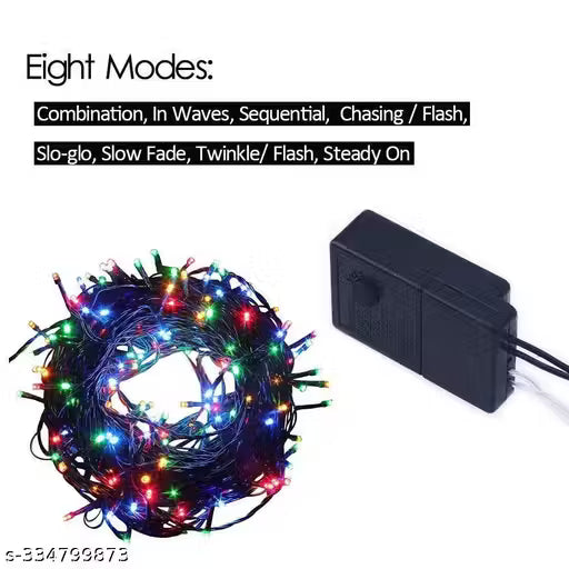 42 METER BLACK MULTI Colored Decorative LED Lights. LowPrice Festival Decoration Light LED. Copper String Lights for Diwali/Festival/Wedding/Gifting/Xmas/Christmas/New Year Decoration pack of 1