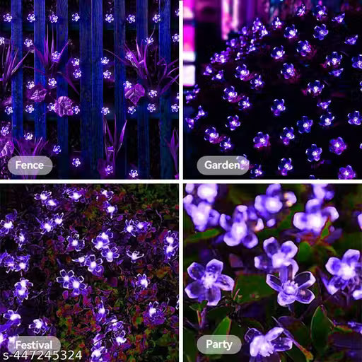 LED Chery Flower Light 40 LED 36 Feet Ladi Series String Light for Diwali, Christmas, wedding, party Decoartion Light (Pink)