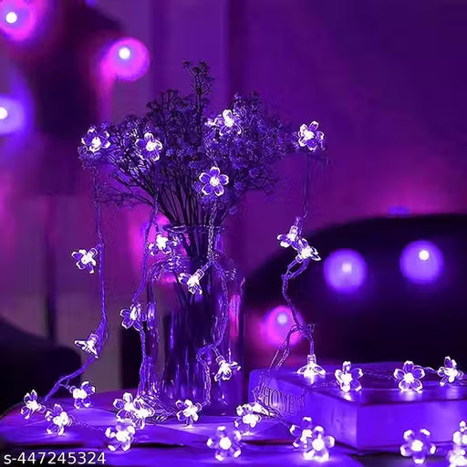 LED Chery Flower Light 40 LED 36 Feet Ladi Series String Light for Diwali, Christmas, wedding, party Decoartion Light (Pink)